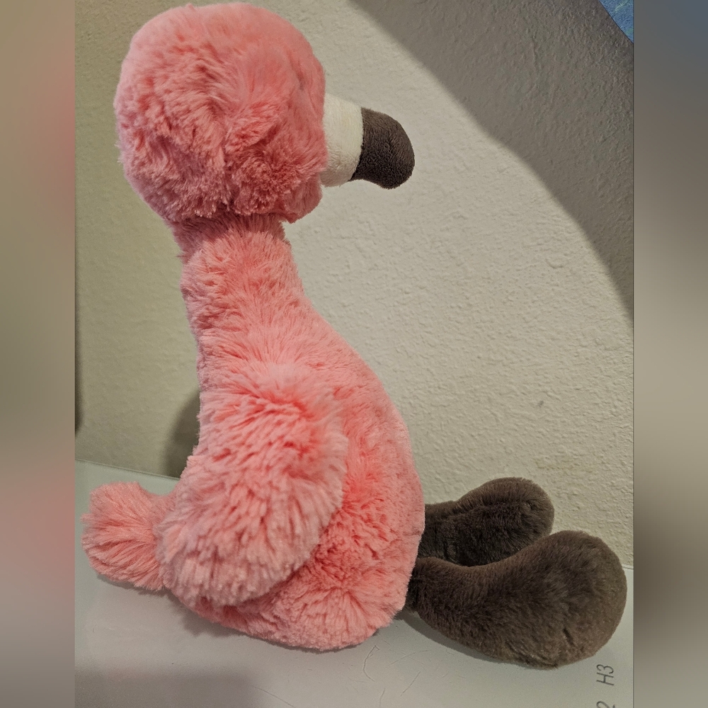 NWT Jellycat Bashful Flamingo Original - Medium 12" - Retired - Picture 2 of 6